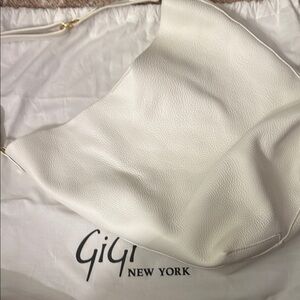 GiGi New York white leather Shoulder Bag